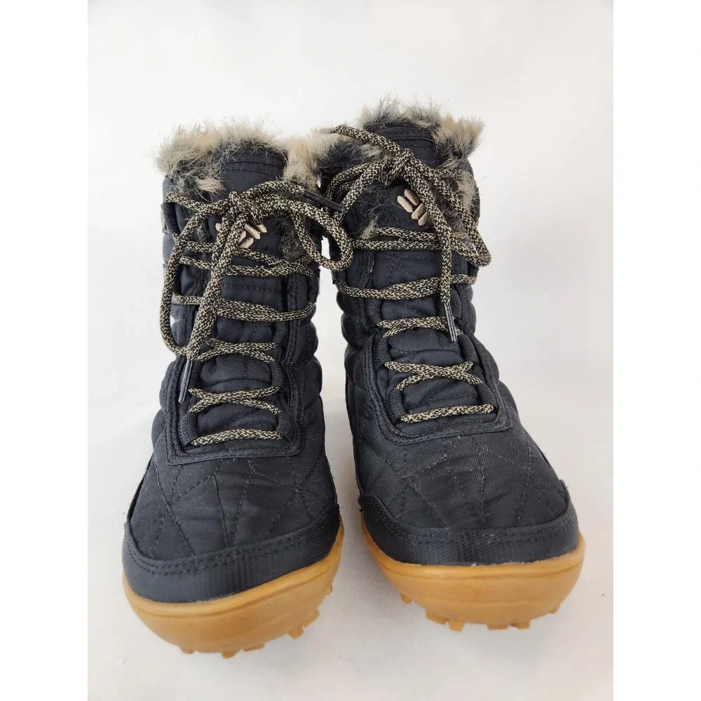 Columbia‎ Women's Girl's Minx Shorty III Black Waterproof Snow Boot 5 Tag SZ 5.5